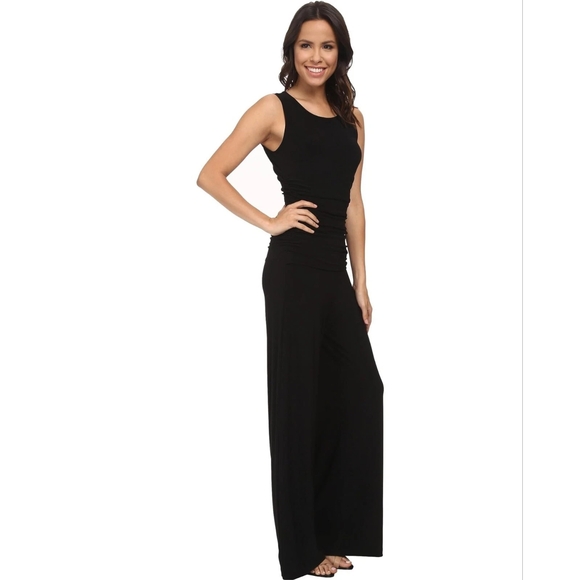 Norma Kamali Black Sleeveless Wide Leg Jumpsuit Size XS - Picture 8 of 12